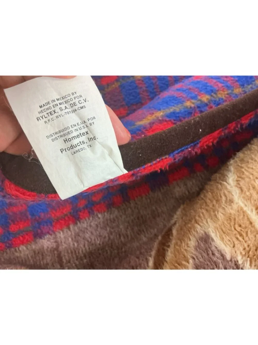 Vintage San Marcos Blanket Teddy Bear Rustic Heavy Duty 80
